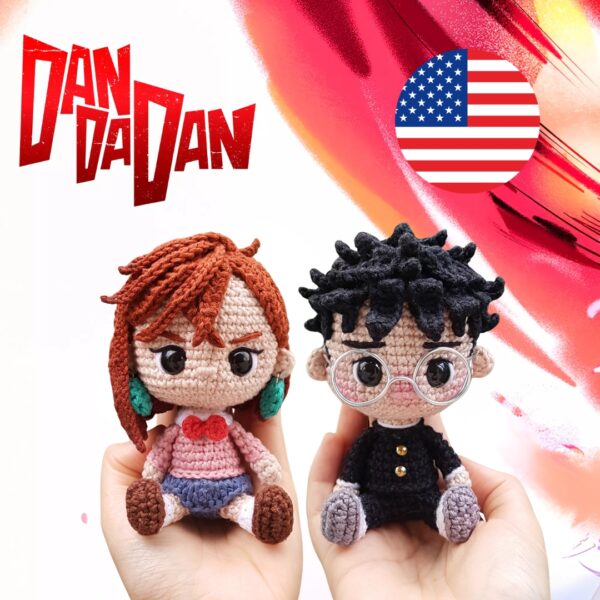 Dandadan amigurumi patterns [ENGLISH] Momo, Okarun, Turbo Granny+