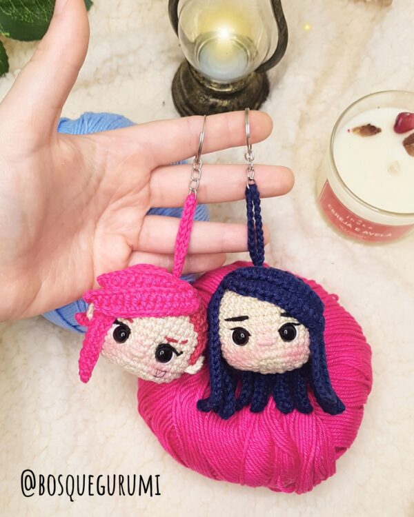 Arcane amigurumi keychains / chaveiros de crochê [PT/ENG] 3 receitas • 3 patterns - Image 2