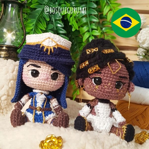 Arcane/LOL receitas de amigurumi: Caitlyn, Mel+ [Volume 2] Português