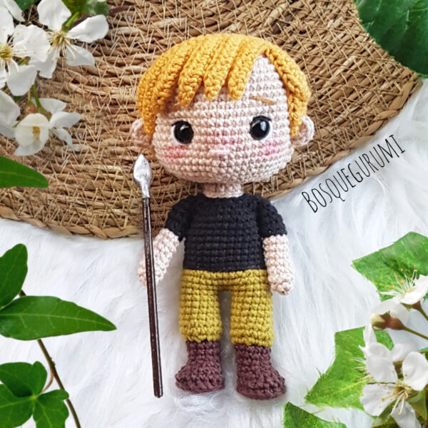 Peeta Mellark amigurumi pattern / receita de amigurumi [PT/English]