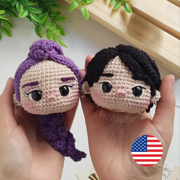 KPop Demon Hunters amigurumi patterns: Rumi, Mira, Zoey, Jinu [ENGLISH] - Imagem 4