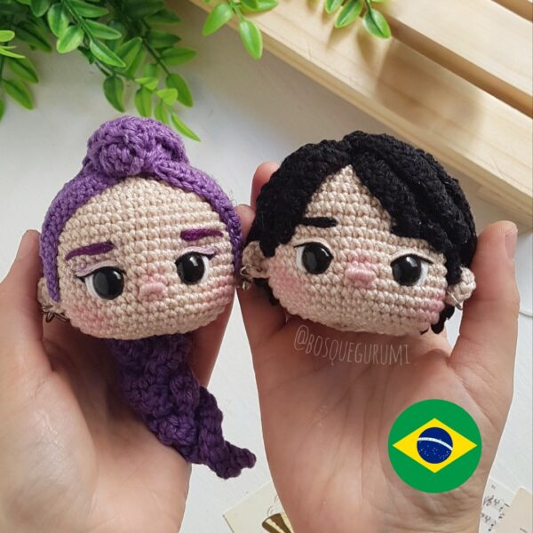 Guerreiras do K-Pop amigurumis: Rumi, Mira, Zoey, Jinu [Português] - Imagem 4