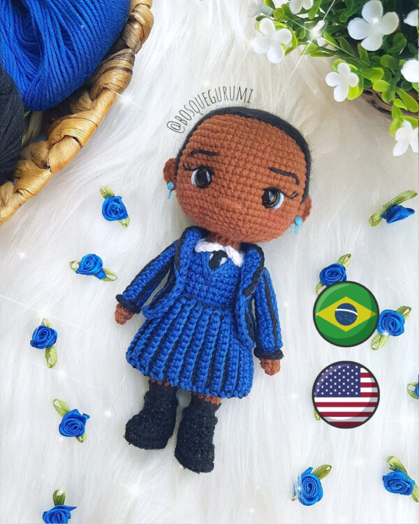 Bianca Barclay [PT/ENG] receita amigurumi • amigurumi pattern • Wednesday series