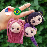 HUNTRIX amigurumi keychains / chaveiros de crochê [PT/English]