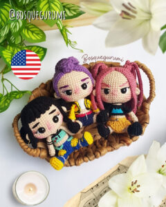 kpop demon hunters amigurumis