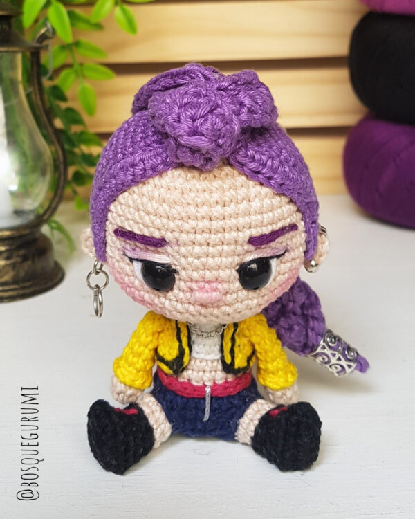 KPop Demon Hunters amigurumi patterns: Rumi, Mira, Zoey, Jinu [ENGLISH] - Imagem 8