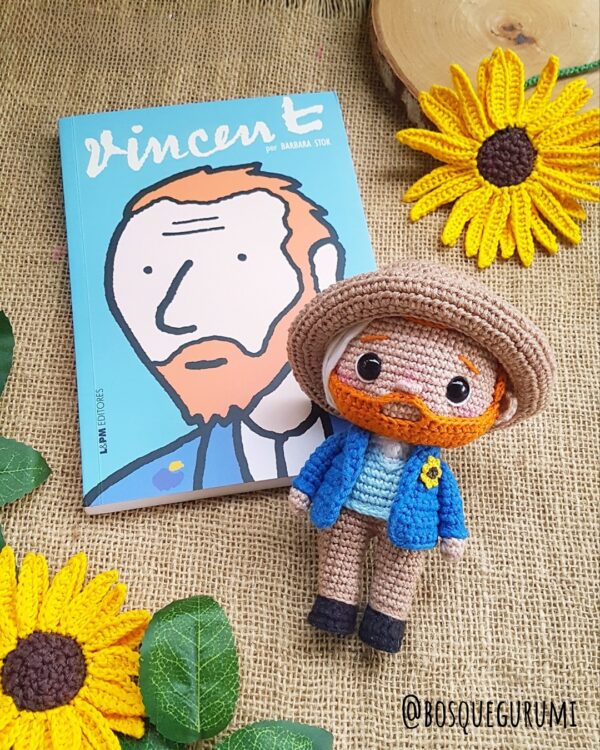 Vincent van Gogh amigurumi pattern / receita de amigurumi [PT/English] - Imagem 4