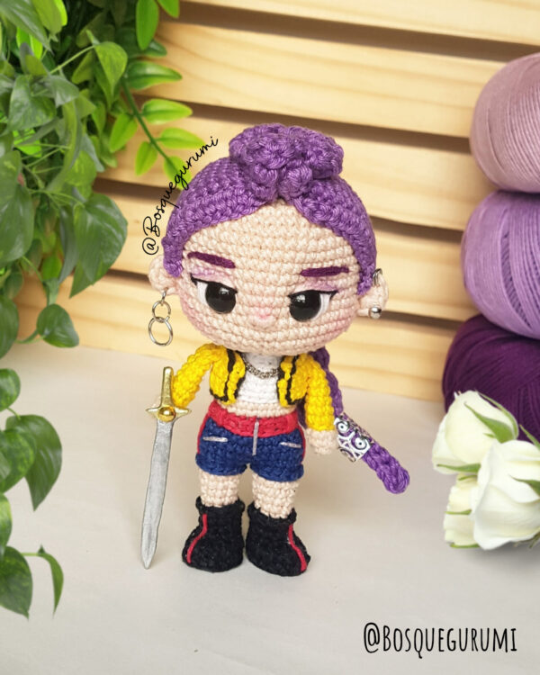 Rumi amigurumi pattern / receita de amigurumi [PT/English] Kpop Demon Hunters - Imagem 2