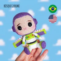 Buzz Lightyear amigurumi pattern / receita (English/Português) Toy Story crochet fanart