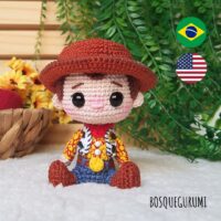 Woody amigurumi pattern / receita (English/Português) Toy Story crochet fanart