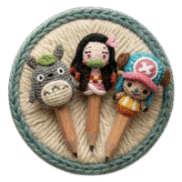 Ponteiras/Pencil toppers