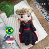 Rainha/Queen Rhaenyra Targaryen amigurumi (English/Português) HODT crochet pattern