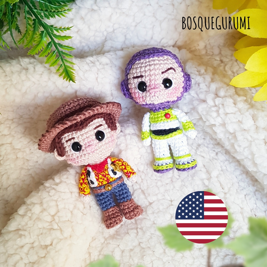 Toy Story amigurumi patterns (Pocket Version) ENGLISH Toy Story crochet patterns