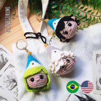 Witch Hat Atelier amigurumi keychains / chaveiros de crochê (English/Português)