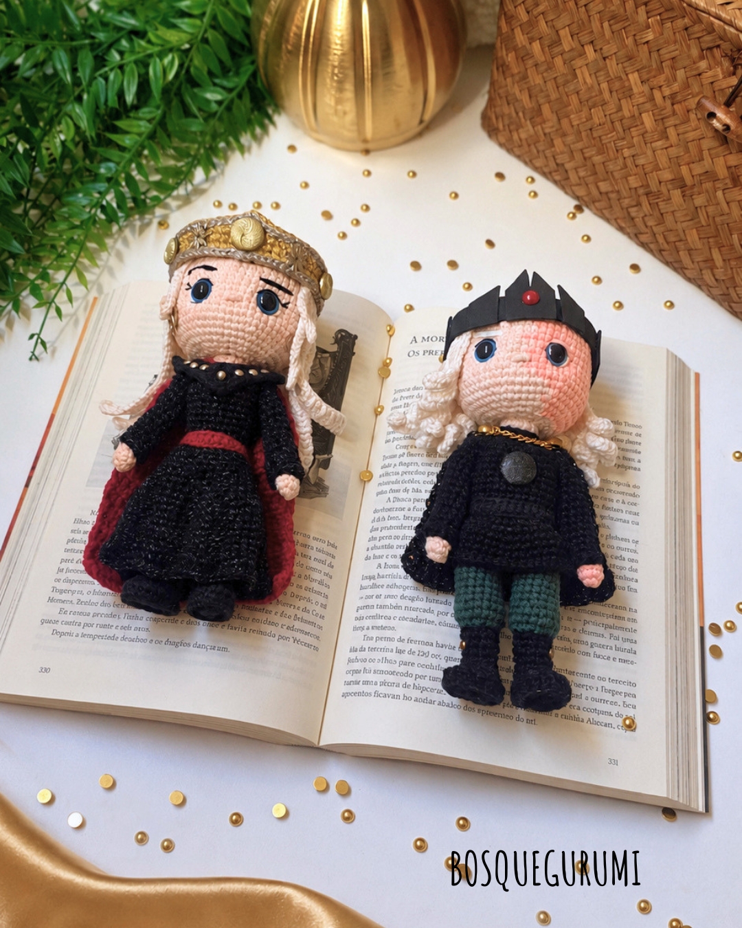 Rainha/Queen Rhaenyra Targaryen amigurumi & Aegon II (English/Português) HODT crochet pattern - Imagem 2