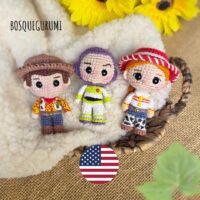 Toy Story amigurumi patterns (Pocket Version) ENGLISH Toy Story crochet patterns